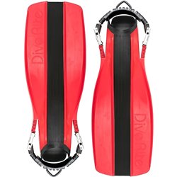 Diverite XT Scuba Fins Red