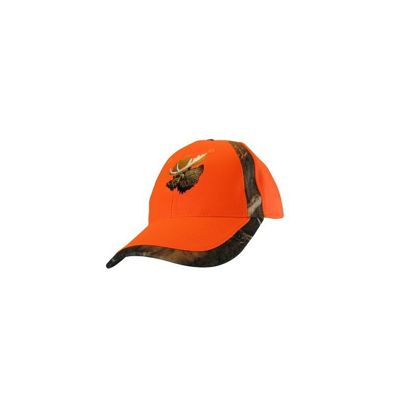 Cap w/Moose Orange/Camo  Clothing