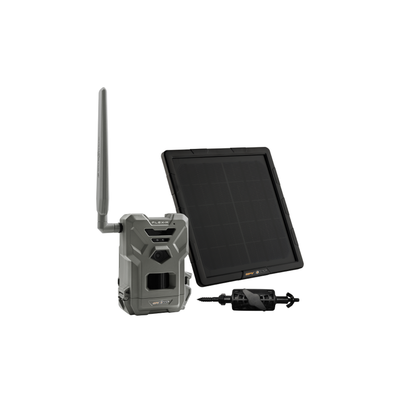 SpyPoint Flex M Cam & Panneau Solaire Spy Point (GG telecom) Caméra de surveillance de chasse