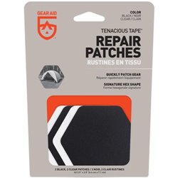 Gear Aid Tenacious Tape Patches Hex Black and Clear