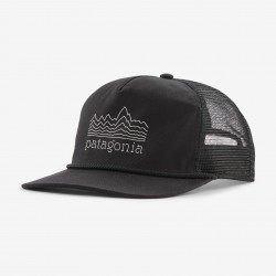 Patagonia Airfarer Cap Strata Stencil Black Patagonia Clothing