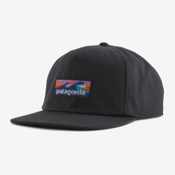 copy of Patagonia Boardshort Label Funfarer Cap Black Patagonia Clothing