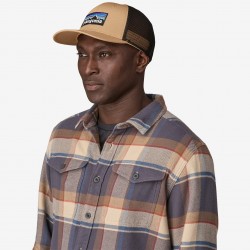 Patagonia Logo trucker Casquette Brun Grayling Patagonia Chapeaux et casquettes