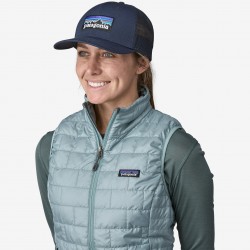 Patagonia P-6 logo Trucker Hat New Navy Patagonia Hats