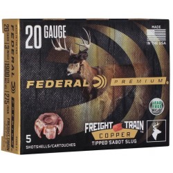 Federal 20 Ga 3'' Freight Train Copper Sabot Slug Federal ( American Eagle) Slug & Buckshot