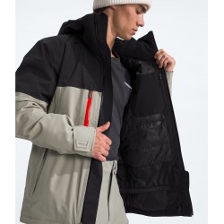 The North Face Men Chakal Jacket Clay Grey Tnf Black THE NORTH FACE Clothing