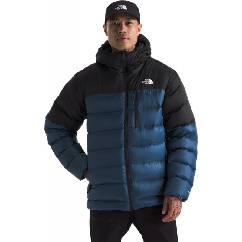 The North Face Men Kalix Down Hoodie Shady Blue/Black Size