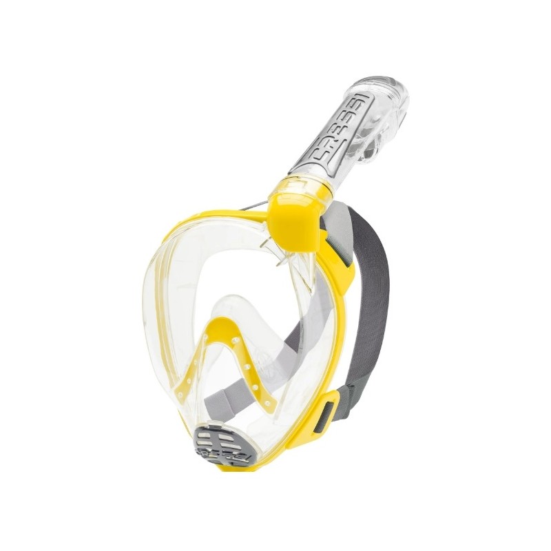 Cressi Duke Dry Clear Yellow m/l Cressi Mask & Snorkel Kit