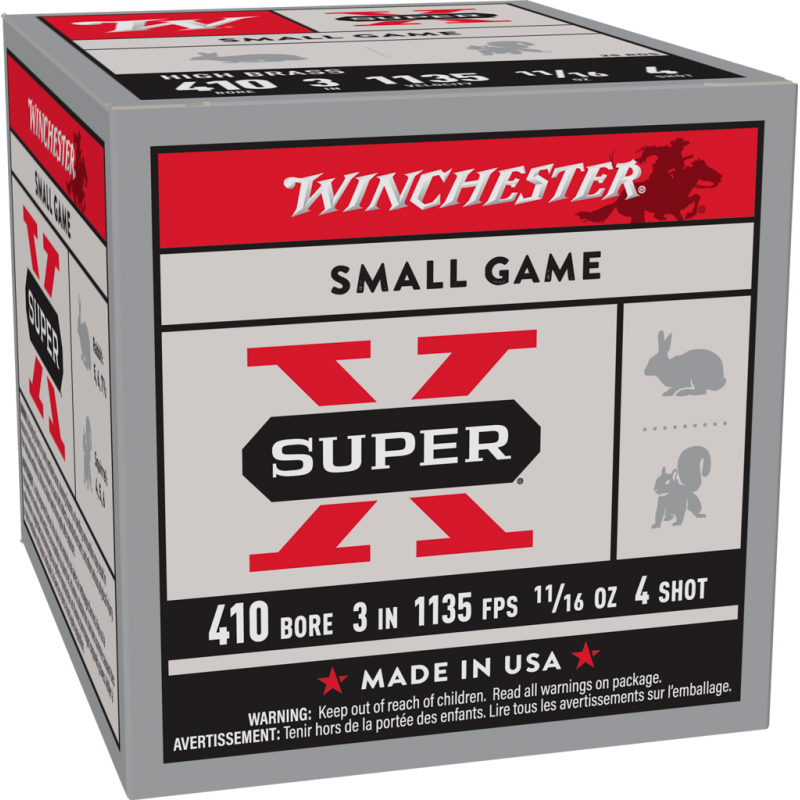 Winchester Upland Load 410 Ga 3'' 11/16 oz 4 Max 2 par Client Winchester Ammunition Target & Hunting Lead