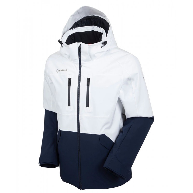 Sunice Manteau Lennox Ski Pour Homme Midnight/Pure Blanc Sunice Vêtements