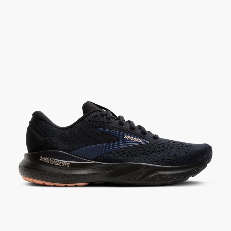 Brooks Adrenaline GTS 24 Noir/Peacoat/Pêche Pour Femme - Brooks - sporteque.ca