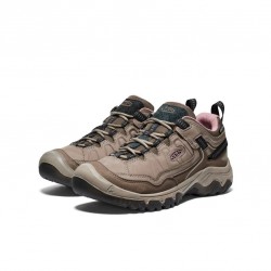 Keen Women's Targhee IV Waterproof Hiking Shoe -Brindle/Nostalgia Pink - KEEN - sporteque.ca