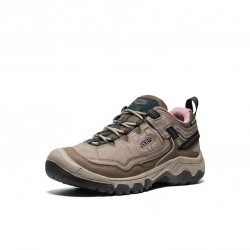 Keen Women's Targhee IV Waterproof Hiking Shoe -Brindle/Nostalgia Pink - KEEN - sporteque.ca