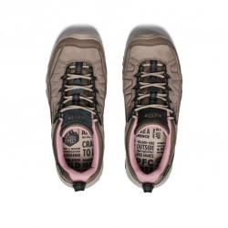 Keen Women's Targhee IV Waterproof Hiking Shoe -Brindle/Nostalgia Pink - KEEN - sporteque.ca
