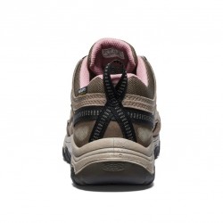 Keen Women's Targhee IV Waterproof Hiking Shoe -Brindle/Nostalgia Pink - KEEN - sporteque.ca