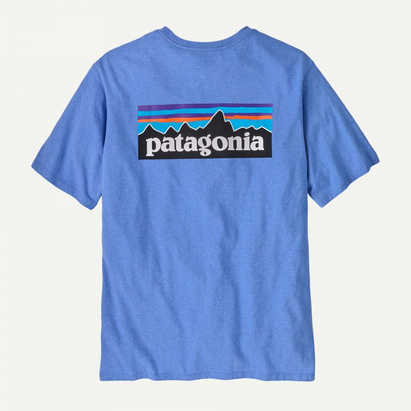Patagonia Men's P-6 logo responsibili Tee Abundant Blue - Patagonia - sporteque.ca Patagonia Men's P-6 logo responsibili Tee Abundant Blue - Patagonia - sporteque.ca