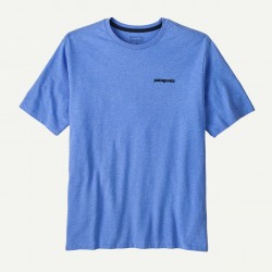 Patagonia Men's P-6 logo responsibili Tee Abundant Blue - Patagonia - sporteque.ca