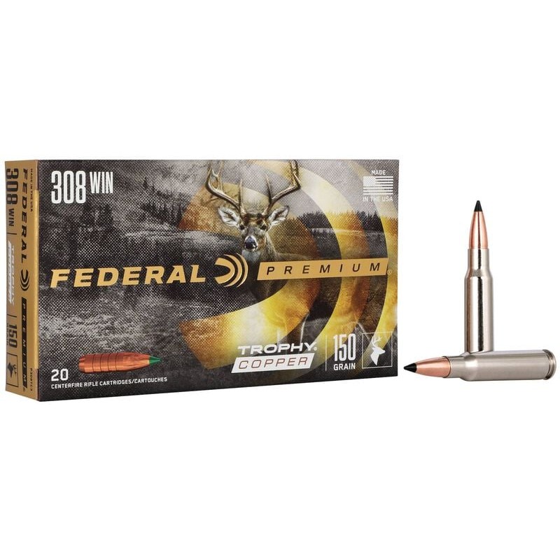 Federal Premium 308 Win 150gr Trophy Copper - Federal ( American Eagle) - sporteque.ca Federal Premium 308 Win 150gr Trophy Copper - Federal ( American Eagle) - sporteque.ca