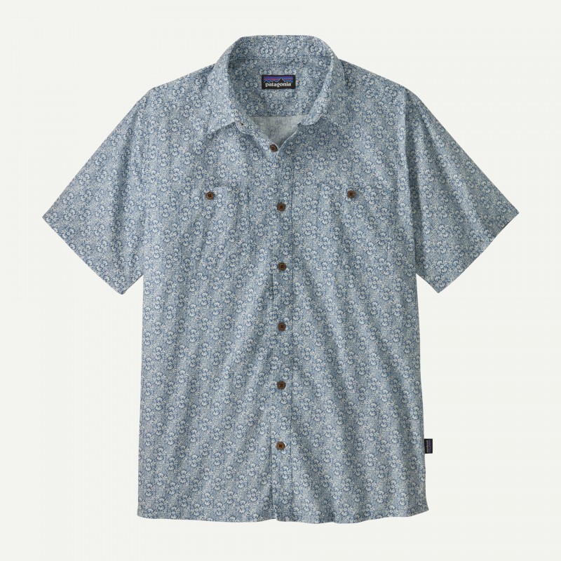 Patagonia Pour Homme Back Step Shirt Still Bleu - Patagonia - sporteque.ca
