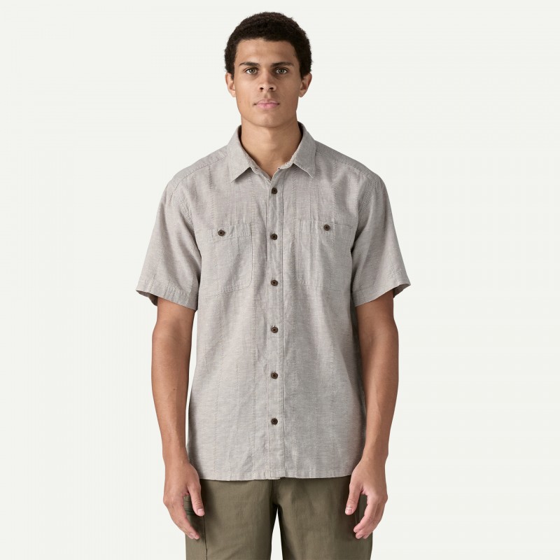 Patagonia Pour Homme Back Step Shirt Salt Gris - Patagonia - sporteque.ca