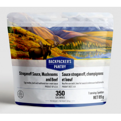 Backpacker's Pantry nouilles avec sauce stroganoff champignon et boeuf Backpacker's Pantry Repas déshydratés de randonnée