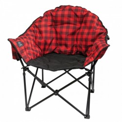 Kuma Lazy Bear Chair - Red/Black Plaid  Plein Air