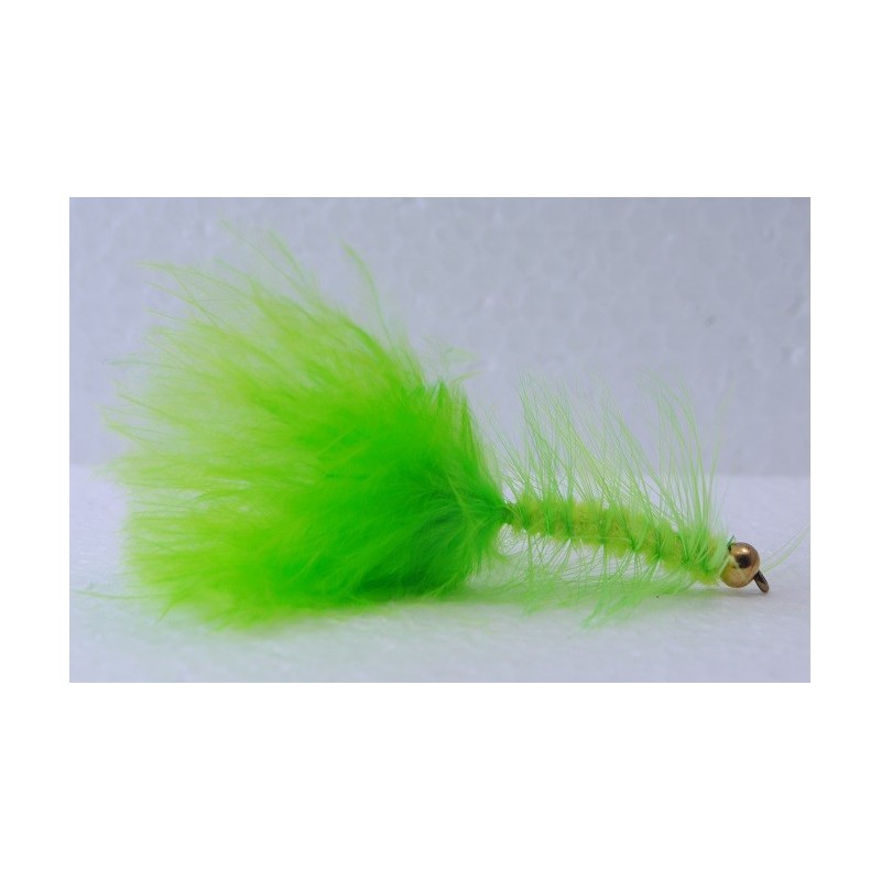 Wolly Bugger bead head Chartreuse  Flies Wolly Bugger