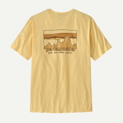 Patagonia 73 Skyline organic T-shirt Buttercup Jaune Pour Homme - Patagonia - sporteque.ca