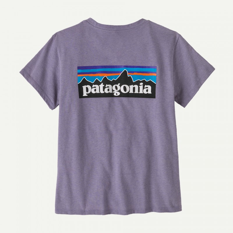 Patagonia Women's P-6 Logo Resp Tee Concrete Purple - Patagonia - sporteque.ca