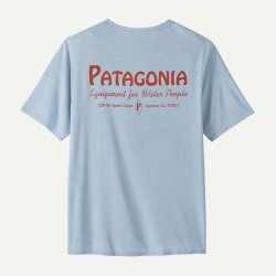 Patagonia Men's Cap Cool Daily Graphic Shirt Wat Fleck Blue Patagonia Clothing