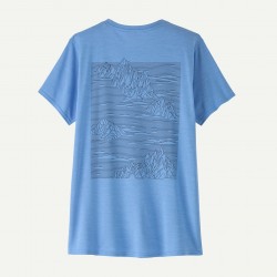 Patagonia Cap Cool daily graphic shirt blue x-drye Pour Femme - Patagonia - sporteque.ca
