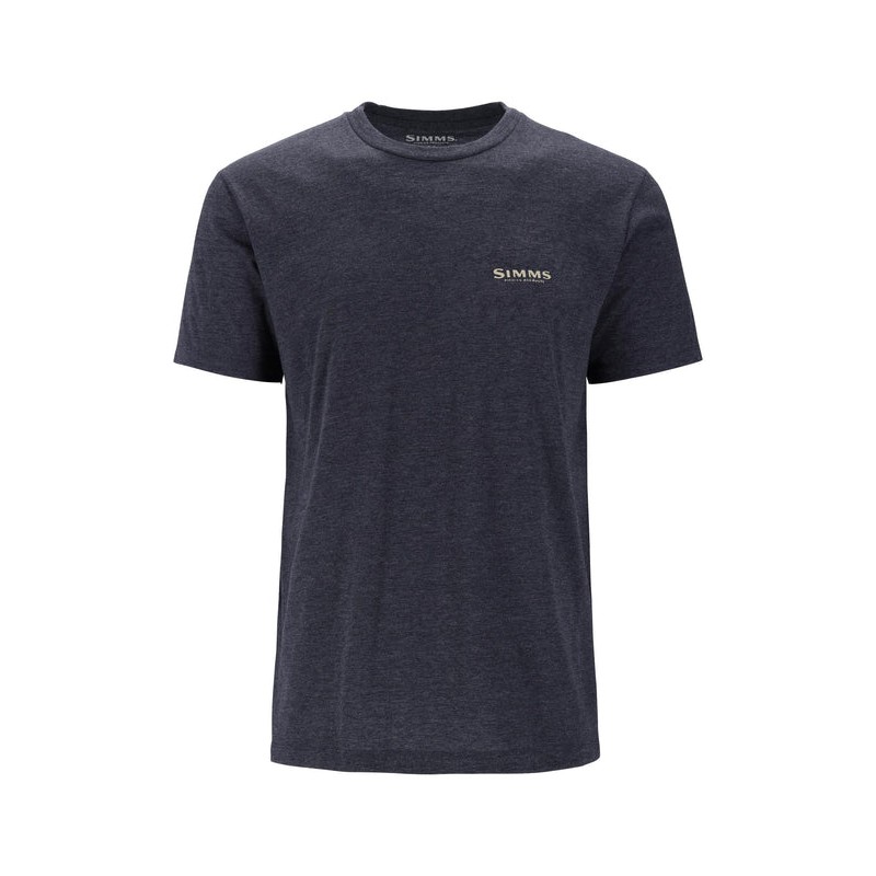 Simms Classic Tackle T-Shirt Navy Heather Pour Homme - Simms - sporteque.ca