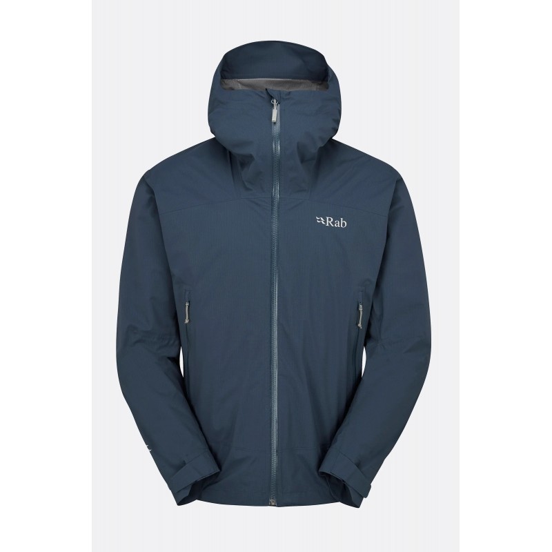 Rab Downpour Light Jacket Tempest Blue - Rab - sporteque.ca