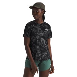 North Face Women's Flex Short-Sleeve Tee Regular Aop Black Water - THE NORTH FACE - sporteque.ca