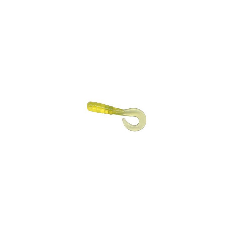 Jig A Jo curly Tail 3'' Chartreuse  Jig & Soft Bait