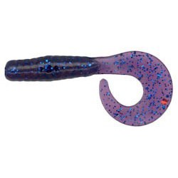 Jig A Jo Curly Tail 4'' Bleu Electricque  Jig et leure souple