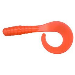 Jig A Jo curly Tail 4'' Fluo Orange  Jig & Soft Bait