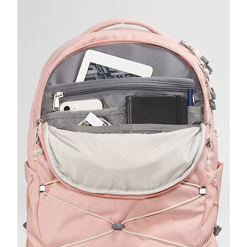grey and pink north face backpack The Jester Everyday Laptop Backpack, Ashen Purp/Blk, OSFA Two water bottle pockets keep hydration within reach Pink North Face Backpack The