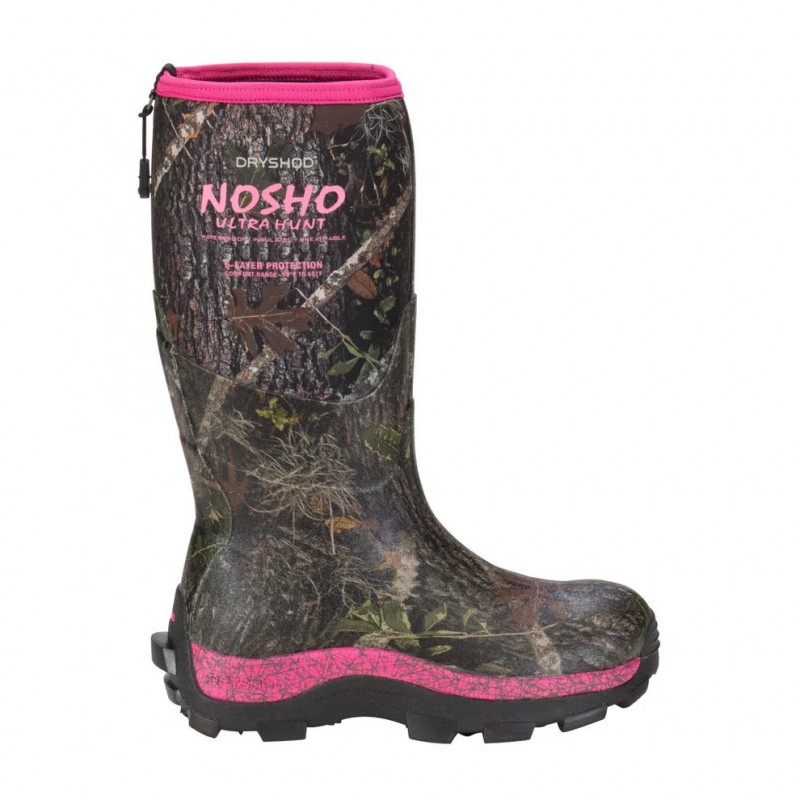 Dryshod W's NoSho Ultra Hunt High Camo/Pink - Dryshod - sporteque.ca