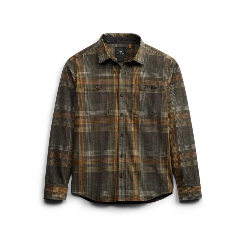 Sitka Ambay LS Shirt Coyote Ember Fall Plaid - Sitka - sporteque.ca