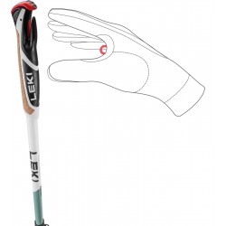 Leki Spin Shark SL White/ Green 100-130 cm - LEKI - sporteque.ca