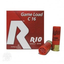 Rio Game Load 16 Ga 2 3/4'' 1 oz 1300 fps 8 - Rio Ammunition - sporteque.ca