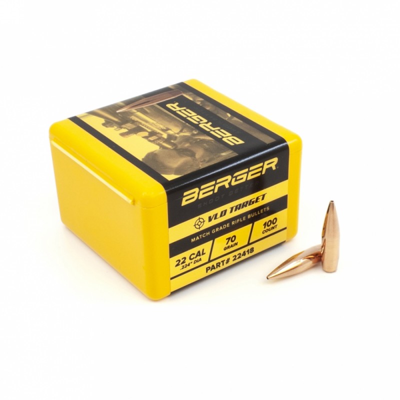 Berger VLD Target .224 80 gr - Berger - sporteque.ca
