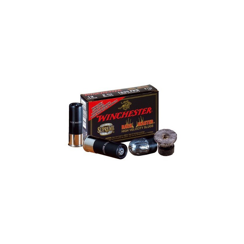 Win Rackmaster 12 Ga 2 3/4'' Slug Winchester Ammunition Slug & Buckshot