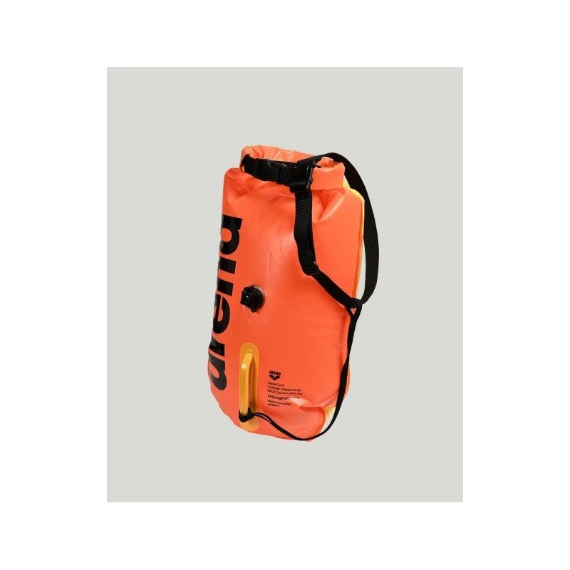 Bouée de Natation Arena en eau libre orange-jaune 17 L - Arena - sporteque.ca