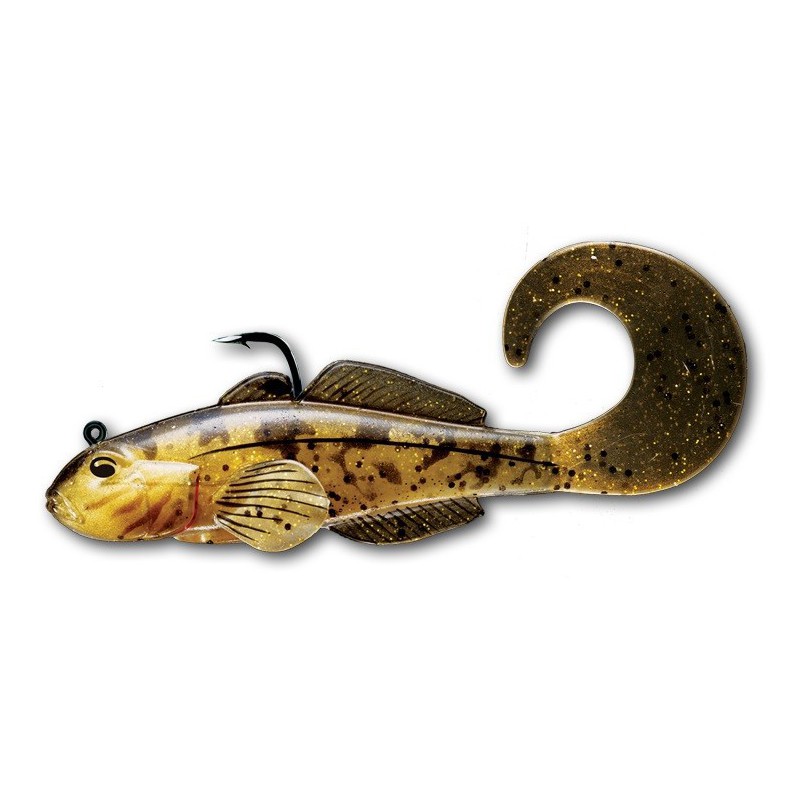 Live Target Gobie 4'' 1oz Naturelle Or Live Target Jig et leure souple