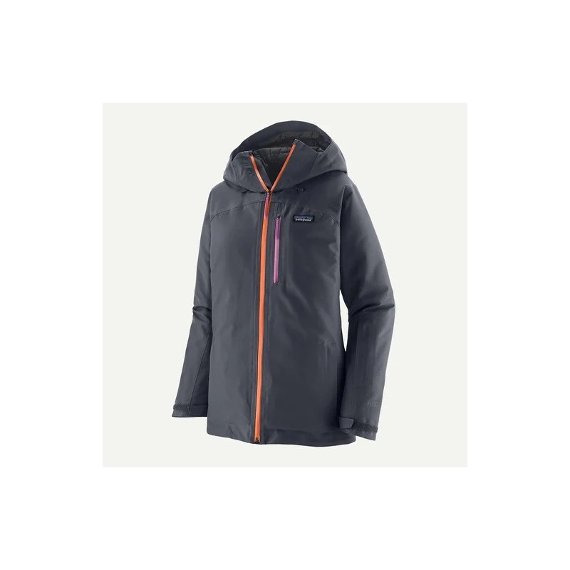 Patagonia Women's Insulated Powder Town Jacket Smolder Blue/Orange Peel - Patagonia - sporteque.ca