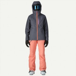 Patagonia Insulated Powder Town Jacket Smolder Blue/Orange Peel Femmes - Patagonia - sporteque.ca