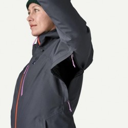 Patagonia Women's Insulated Powder Town Jacket Smolder Blue/Orange Peel - Patagonia - sporteque.ca