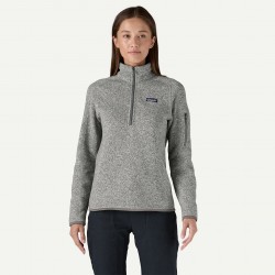Patagonia Women's Better Sweater 1/4 Zip Birch White - Patagonia - sporteque.ca